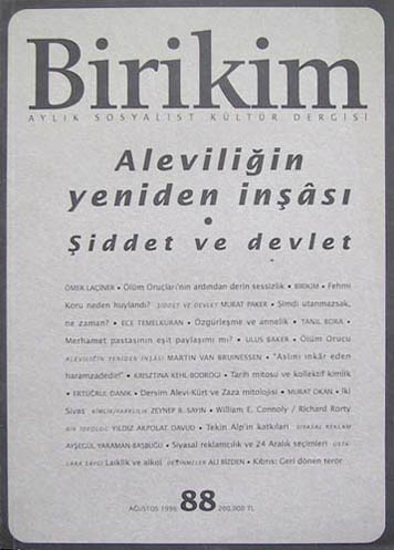 Birikim Sayı 88 - Ağustos 1996