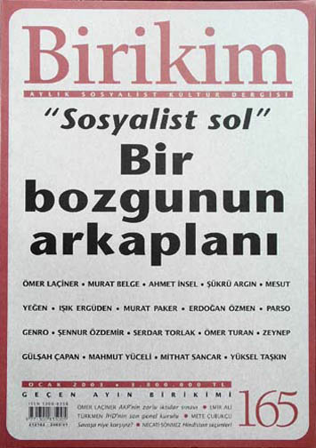 Birikim Sayı 165 - Ocak 2003