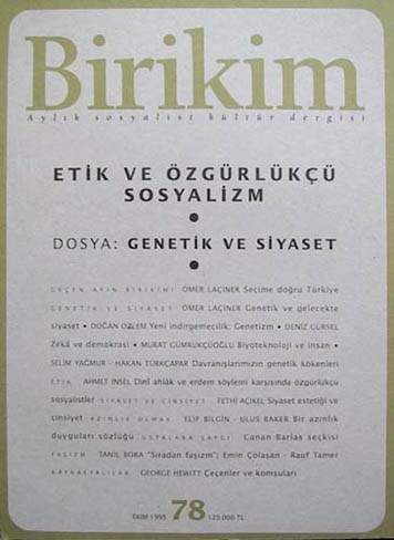 Birikim Sayı 78 - Ekim 1995