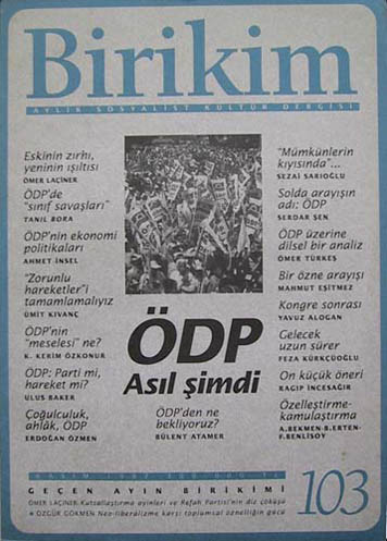 Birikim Sayı 103 - Kasım 1997