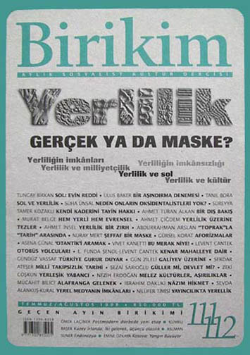 Birikim Sayı 111-112 - Temmuz/Ağustos 1998