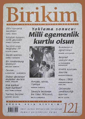 Birikim Sayı 121 - Mayıs 1999